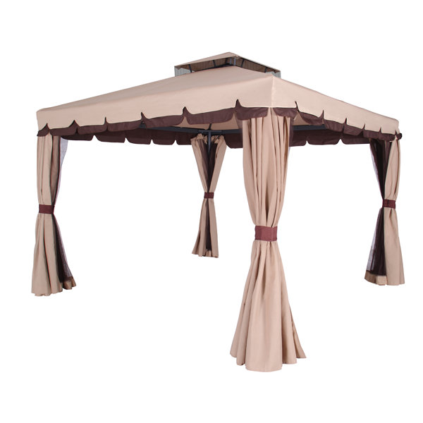 COVERONICS 13 Ft. W x 13 Ft. D Outdoor Aluminum Patio Gazebo, Heavy